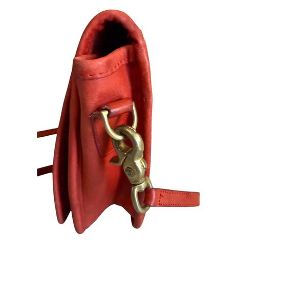 Vintage Coach Convertible Shoulder Clutch Bag Red - Picture 2 of 10